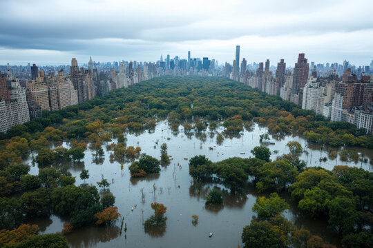Dramatic view of what New York could look like if global sea levels rise