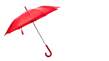 Red Umbrella on Black Background Elegant Photography