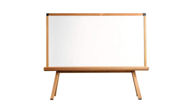 Portable Wooden Whiteboard Easel for Home or Office