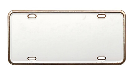 Blank Metal License Plate for Custom Design