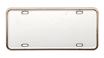 Blank Metal License Plate for Custom Design