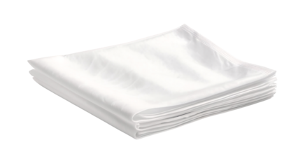 Soft White Napkins Stacked for Elegant Table Setting