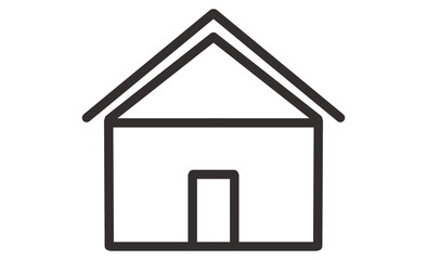 シンプルな家のアイコン イラスト