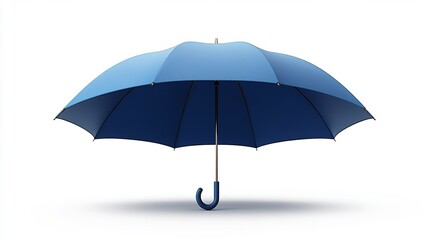 Detailed umbrella icon isolated on a transparent background perfect for weather apps insurance branding and safety related tools