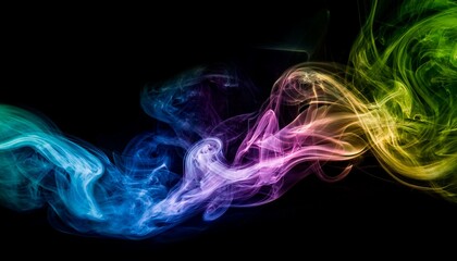 Fototapeta premium Color smoke invites you to dream vividly. 
