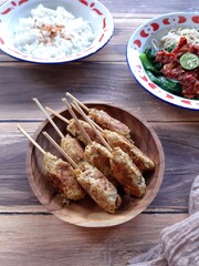 fried chicken satay 