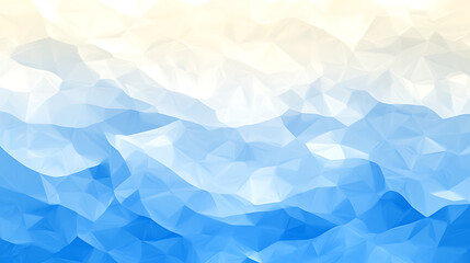 Obraz premium Abstract Geometric Ocean Surface with Triangular Mosaic Pattern and Light Color Gradient Aesthetic