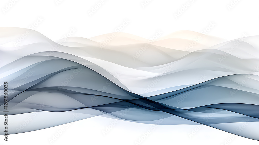 Poster abstract pale gradient wave art visual decorative presentation background element composition