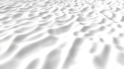 Obraz premium Abstract Rendering of Smooth White Waves in a Digital Art Landscape with Dreamy Perspective