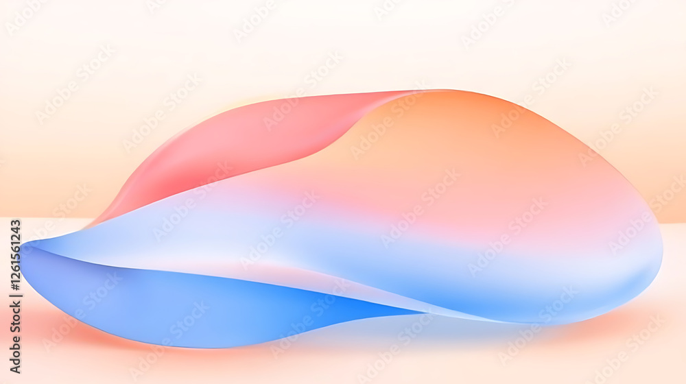 Poster abstract swirl in soft tones for modern design projects and artistic compositions element