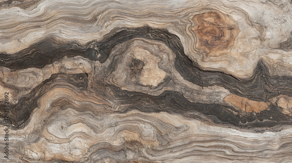 Poster abstract wood grain texture background with concentric rings and natural wavy patterns surface