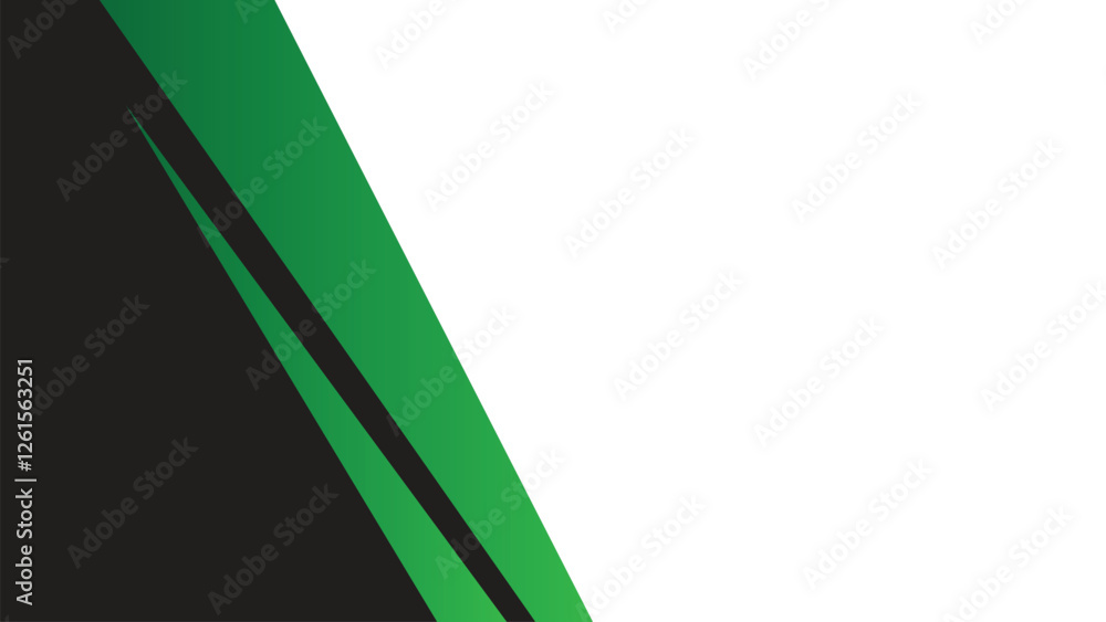 Poster abstract design background with a combination of green and black colors in a modern style