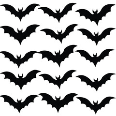 Naklejka premium halloween seamless pattern