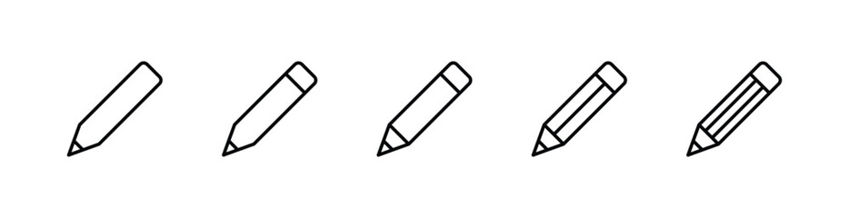 Edit icon set vector. Write icon symbol