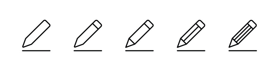 Edit icon set vector. Write icon symbol