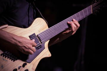 Obraz premium Guitarist Playing Jazz