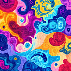 Fototapeta premium Curve pattern illustration