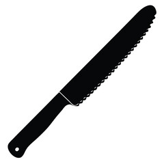 Professional Bread Cutter Knife Illustration for Baking and Cooking