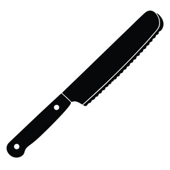 Professional Bread Cutter Knife Illustration for Baking and Cooking