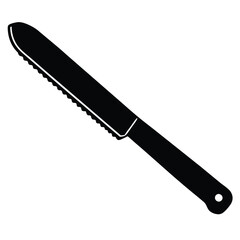 Professional Bread Cutter Knife Illustration for Baking and Cooking