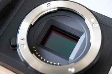 ミラーレス一眼カメラのセンサー部