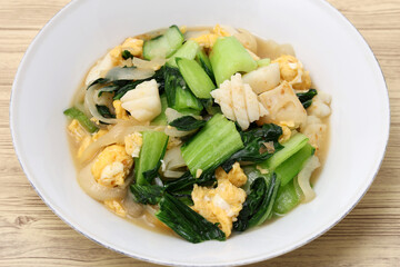 ちんげんさいと卵の炒め物