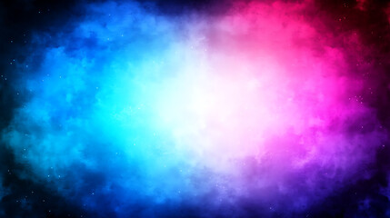 Celestial Cloud Nebula Universe of Interstellar Skies and Colorful Vapor Formations in Space Background