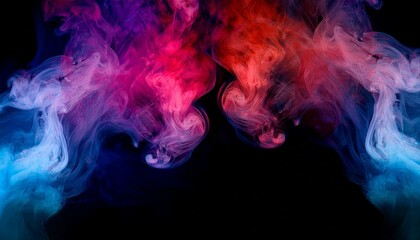 Colorful smoke transforms ordinary spaces into art.  