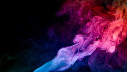 Obraz premium Experience the thrill of vibrant smoke art. 