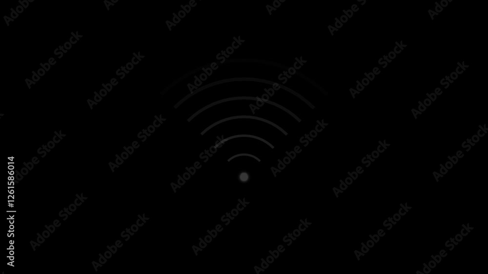 Poster wireless network cable. wifi signal search animation,wifi animation. radio wave background. wi-fi si