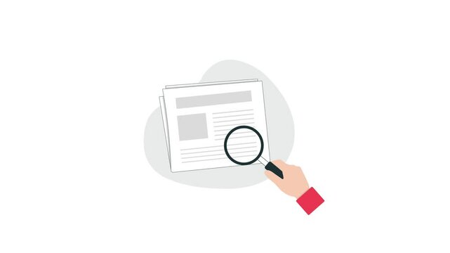 4k Fake News Detection Concept Animation Video