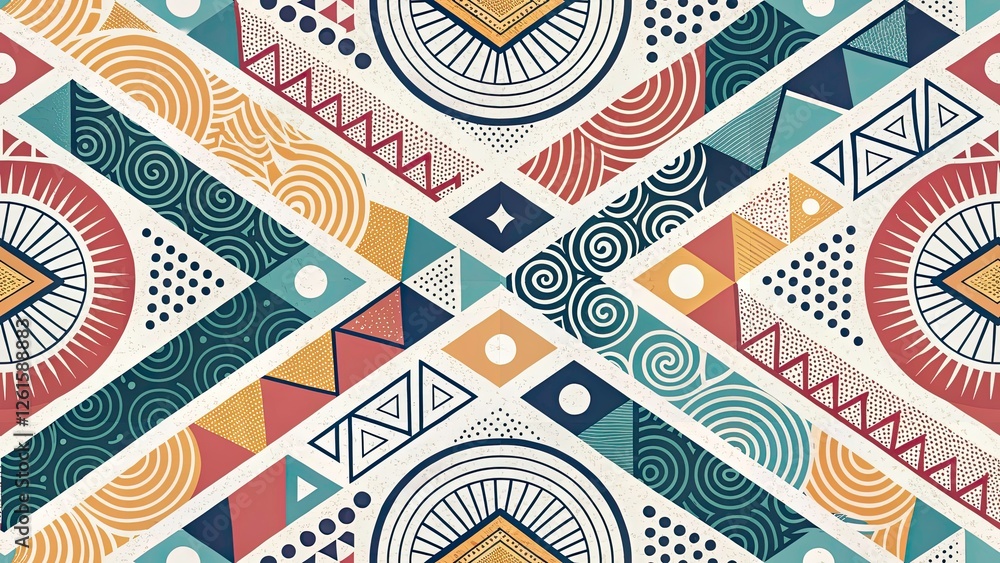 Aufkleber abstract geometric marketing patterns: bokeh digital design backgrounds