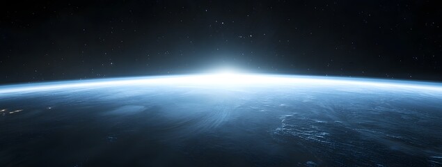 Earth sunrise from space