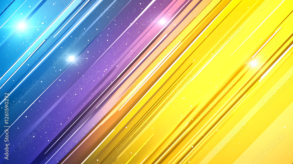 Poster colorful abstract pattern with diagonal lines and sparkling highlights background image