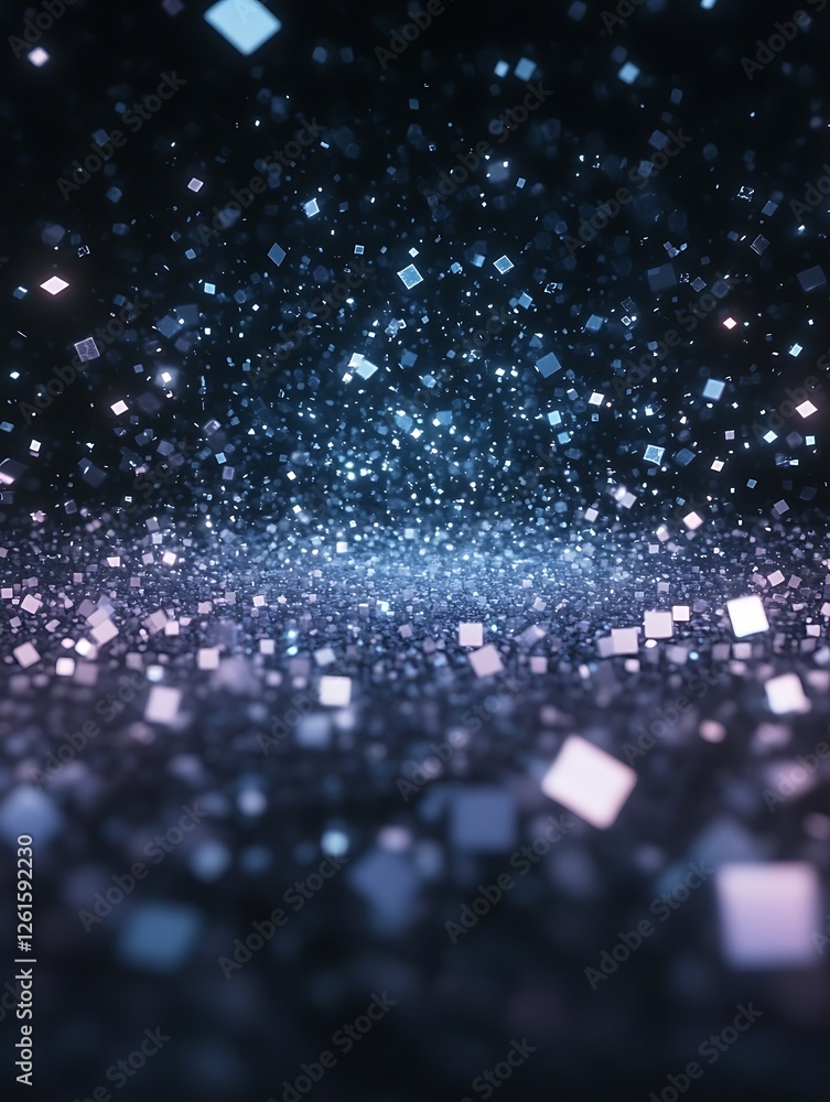 Poster surreal blockchain technology image