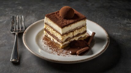Decadent Tiramisu Delight: Layers of Mascarpone, Coffee-Soaked Ladyfingers, and Cocoa Perfection