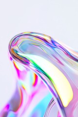 Fototapeta premium Captivating colorful bubble abstract studio photography minimalist close-up visual art