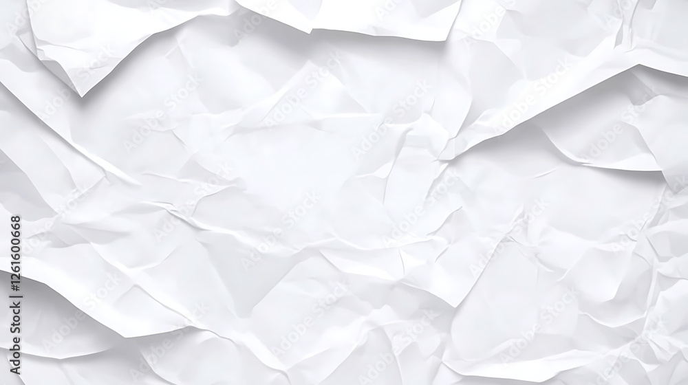 Aufkleber crumpled white paper texture background graphic design element backdrop blank sheet surface effect g