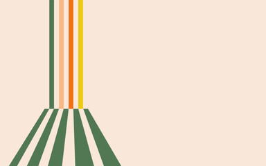 Abstract retro line on edge vintage gradient banner background