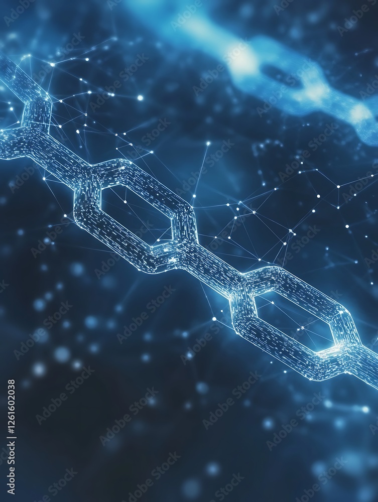 Aufkleber A captivating image showcasing the intricate structure of blockchain technology.