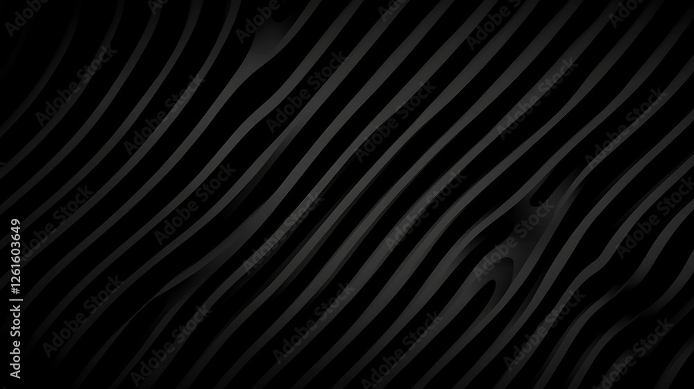 Poster dark wavy lines abstract background design with shadow patterns and textured surface
