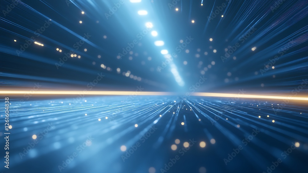 Fototapete a modern ai-driven trade network visual featuring advanced digital elements.