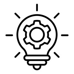 Technology Innovation Icon. Vector Illustration. Symbol of Future Trends and Advanced Science