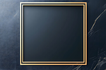 sleek black minimalist frame with gold outline, perfect for modern decor. Ideal for showcasing artwork or photographs