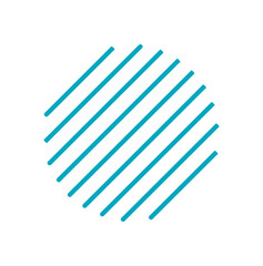 Modern abstract geometric shape. A flat brutalist icon and symbol with a bold figure. This unique element captures a minimalist aesthetic, suitable for contemporary design and graphic applications.