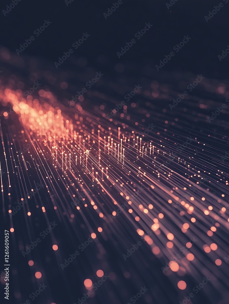 Aufkleber a futuristic image depicting a glowing cyber-economic trade interface in real-time.
