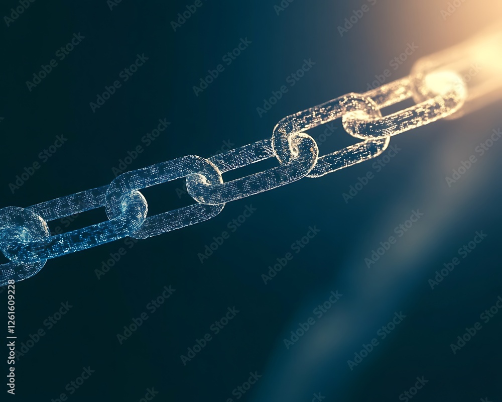 Leinwandbilder a vibrant image depicting a blockchain-powered payment system concept.
