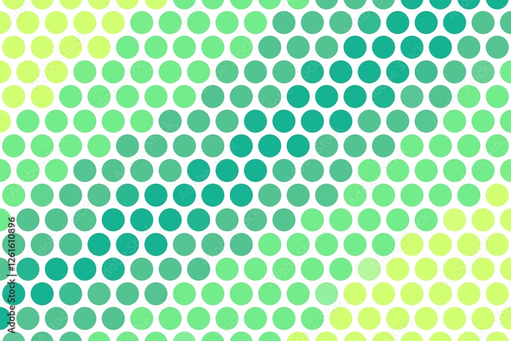 Poster teal and yellow hexagonal dots pattern with futuristic geometric symmetry. high-quality abstract bac