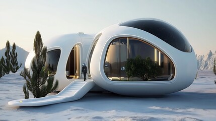 AI enhanced Martian habitat with self sustaining biosphere for human colonization 