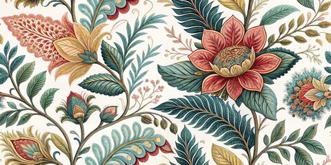 Macro Botanical Print Design: Exquisite Floral Clothing Patterns,  High-Resolution Fabric Textures